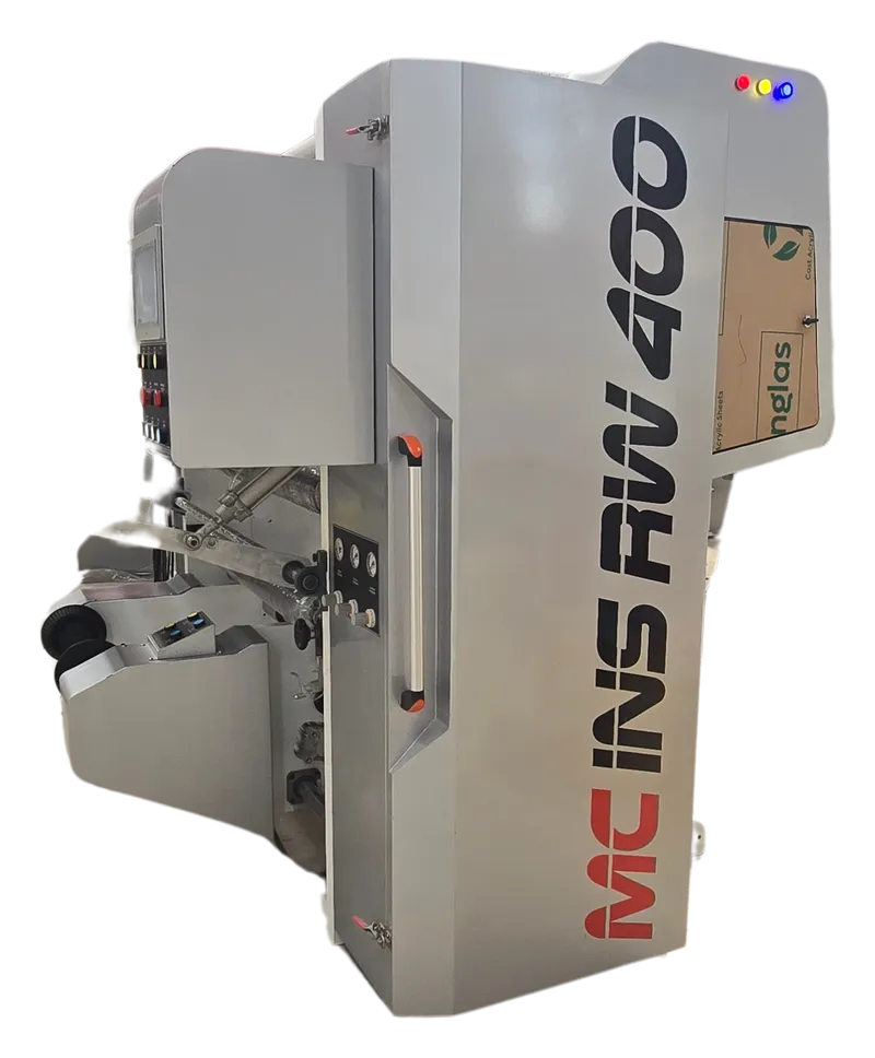 Inspection Rewinder Machine MC INS-400, side view