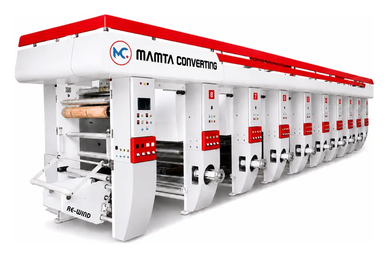 Shaft Less Rotogravure Printing Machine