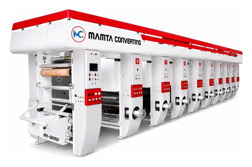 Shaft Less Rotogravure Printing Machine